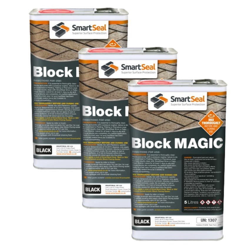Block Magic Black 5 Liter Pack of 3