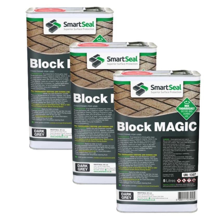 Block Magic Dark Grey 5 Liter Pack of 3