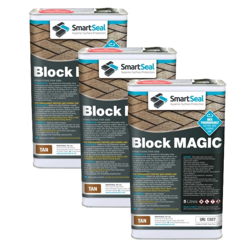 Block Magic Tan 5 Liter Pack of 3