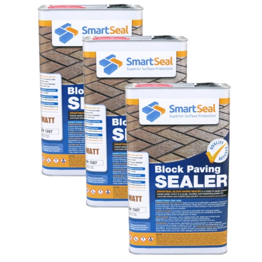 Block Paving Sealer Matte 5 Liter Pack of 3