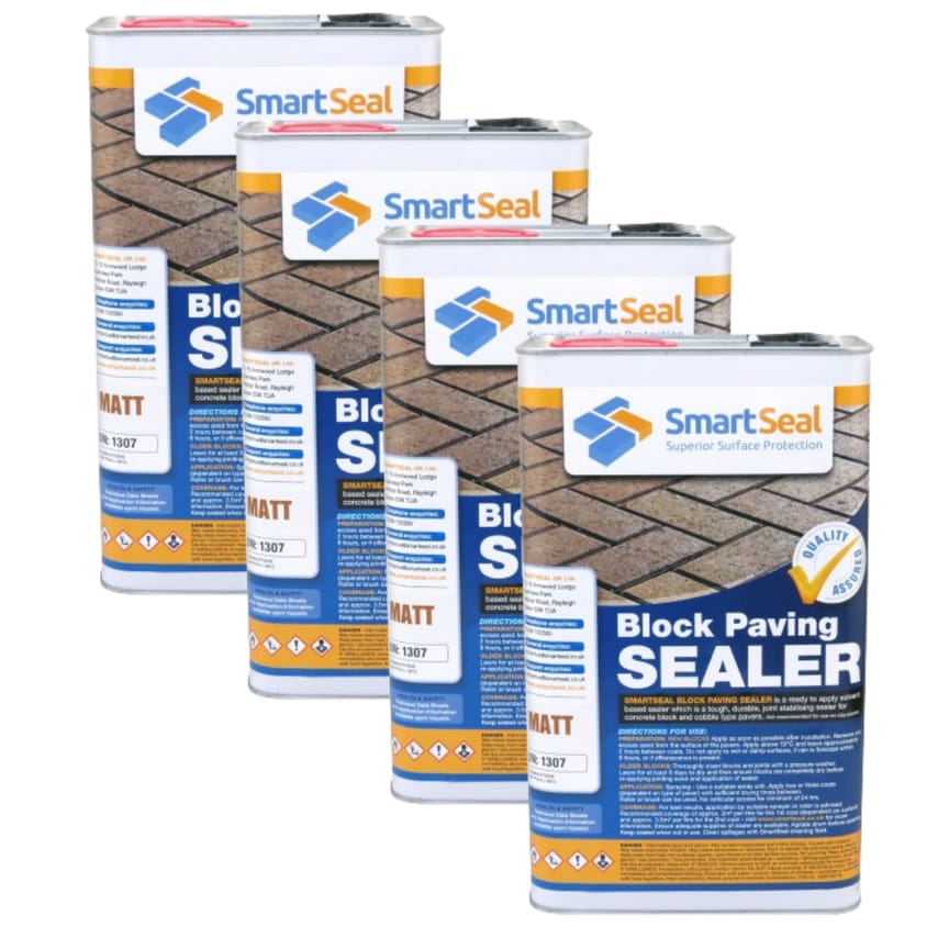 Block Paving Sealer Matte 5 Liter Pack of 4