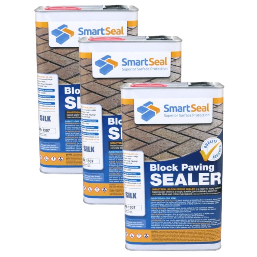 Block Paving Sealer Silk 5 Liter Pack of 3