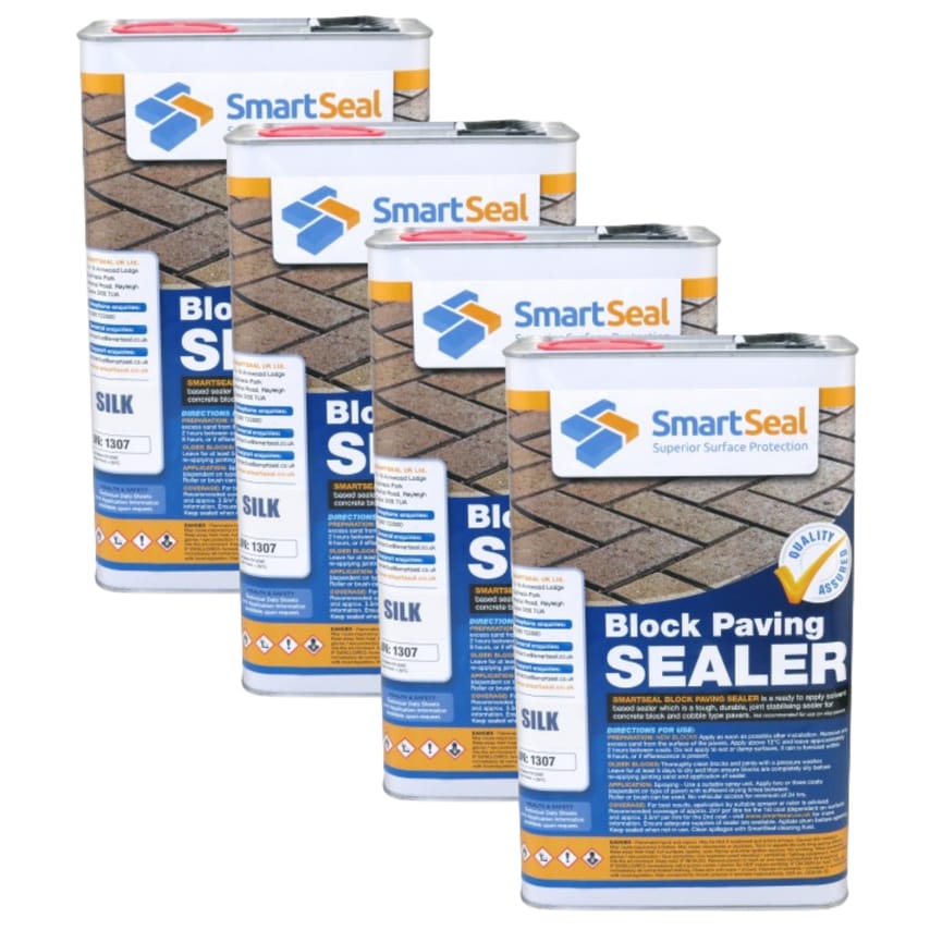 Block Paving Sealer Silk 5 Liter Pack of 4