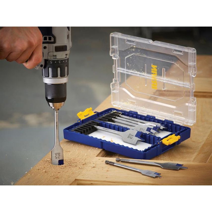 Blue Groove 4X Flat Bit Set, 8 Piece IRWIW4041010