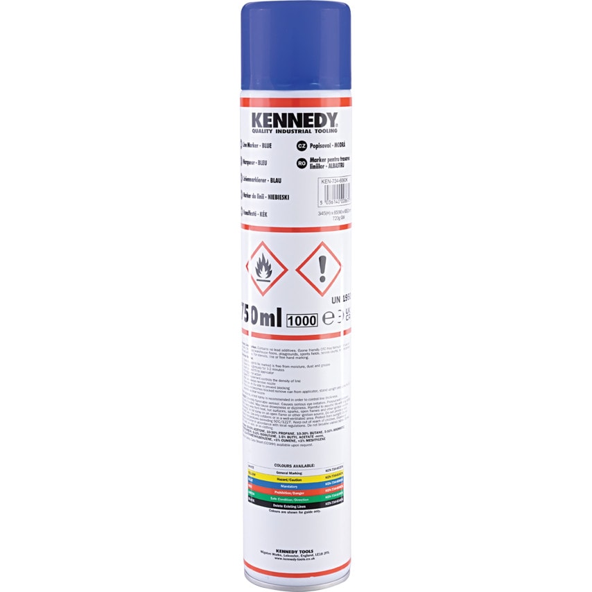 Blue Line Marker Paint, Aerosol, 750ML