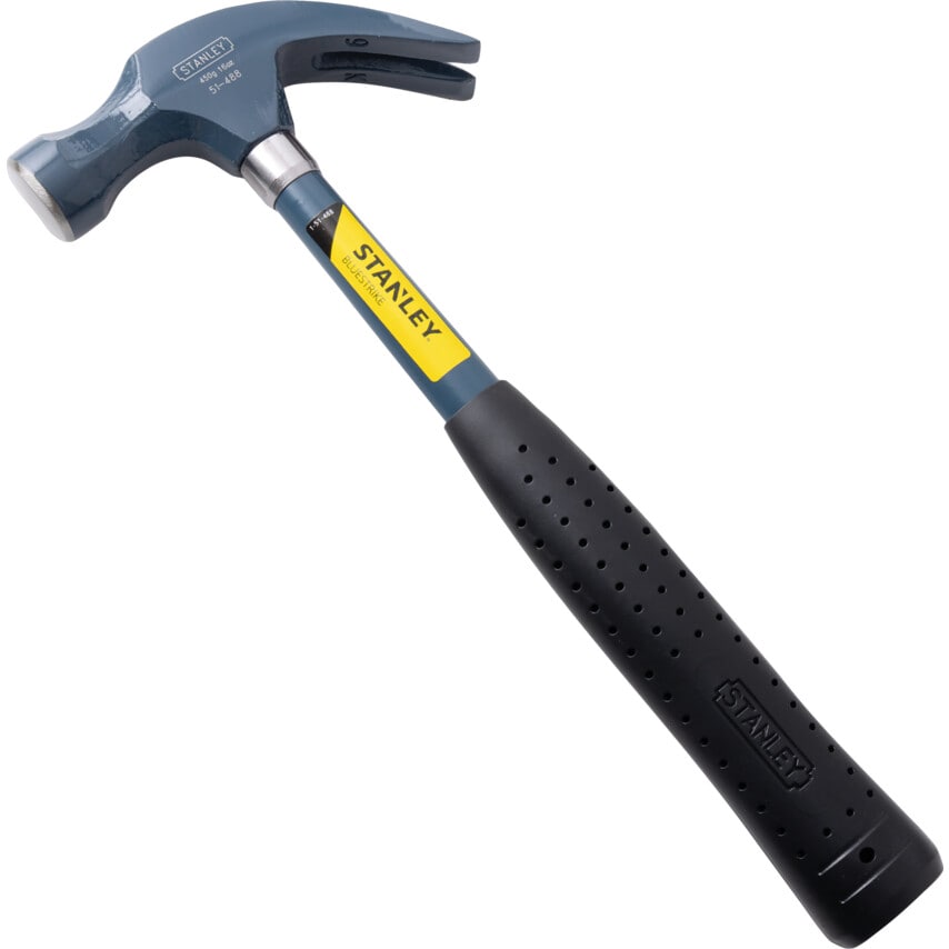 Blue Strike Steel Shaft 16oz Claw Hammer