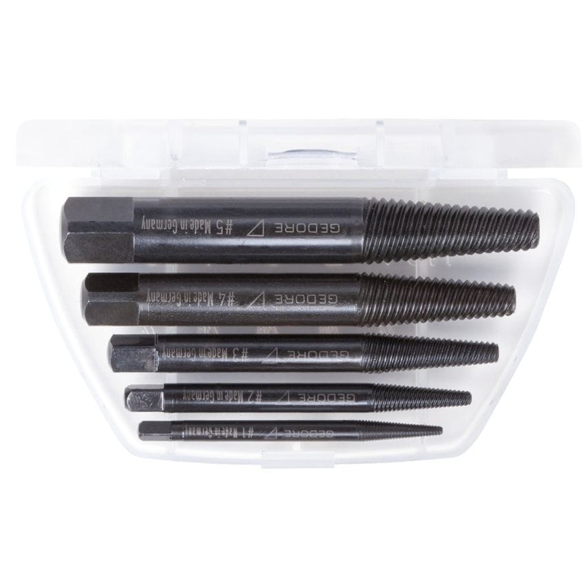 Bolt extractor set 5 pcs M3-M18