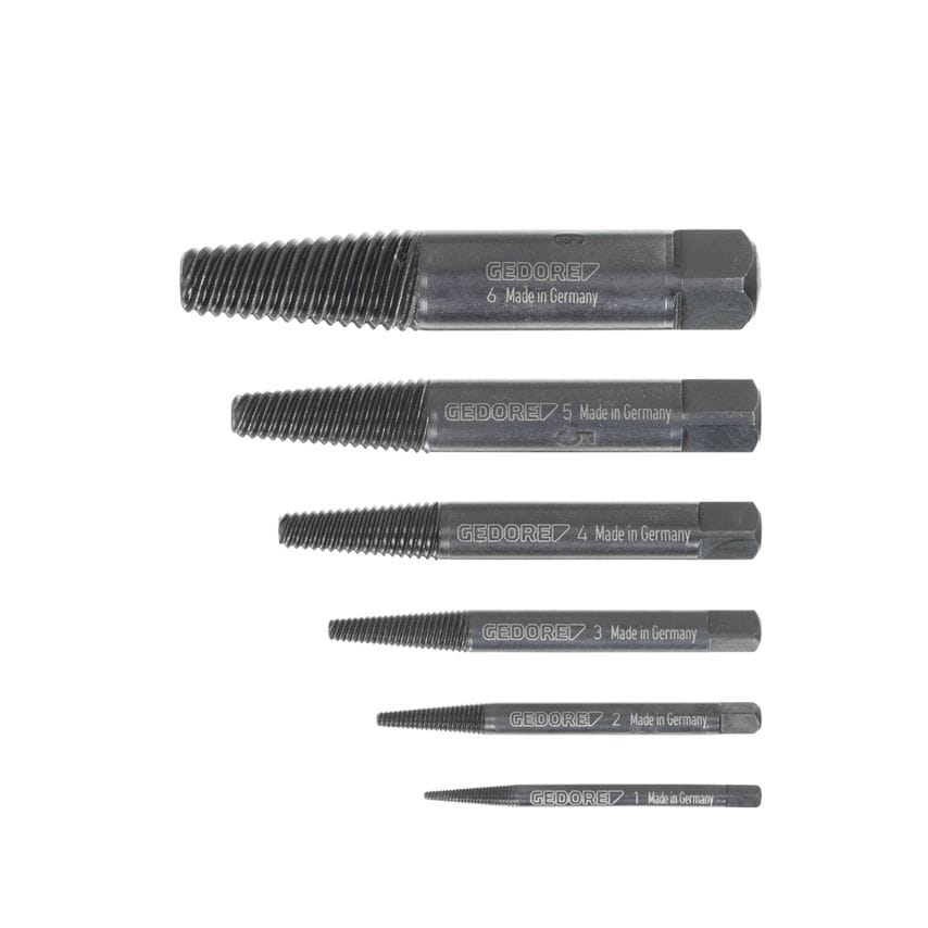 Bolt extractor set 6 pcs M3-M24