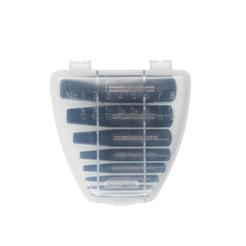 Bolt extractor set 8 pcs M3-M45