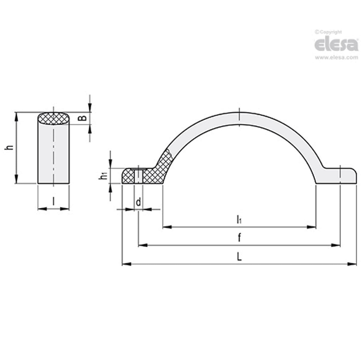 Bow handle-M.478/150-6