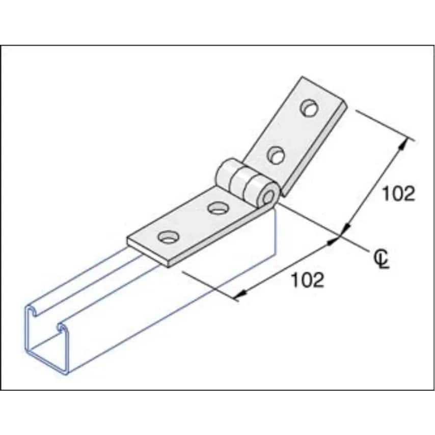 Bracket Variable Angle Fitting Electro Zinc Plated