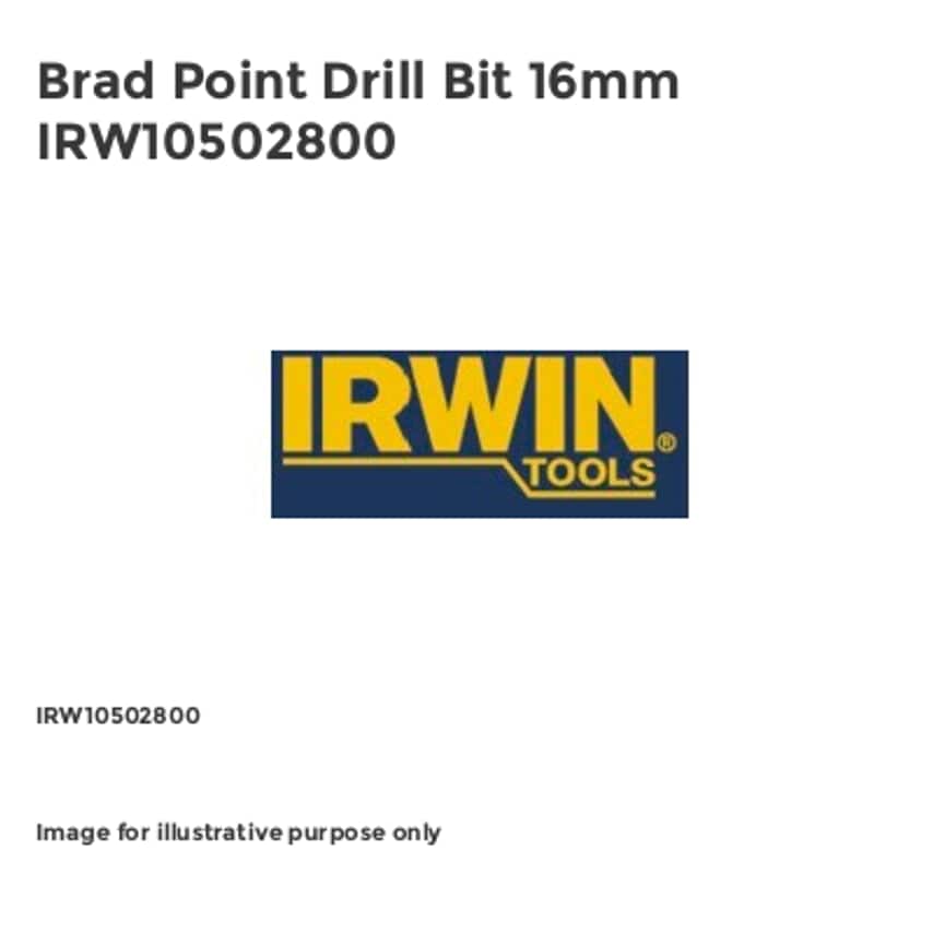 Brad Point Drill Bit 16mm IRW10502800