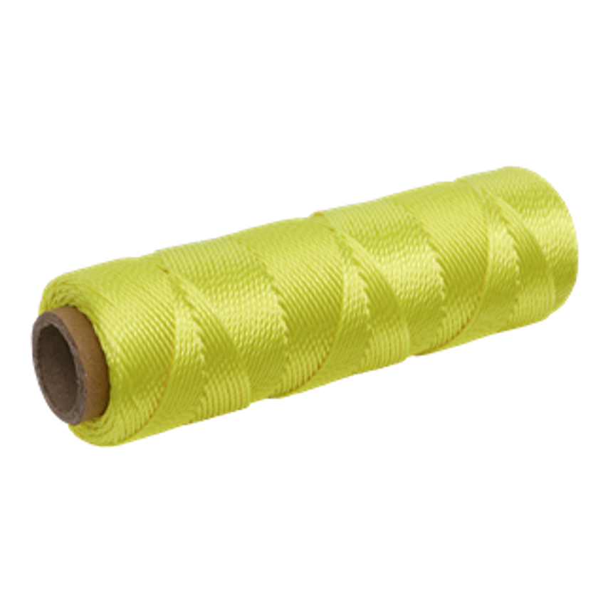 Braided Yellow Nylon Brick Line - 76m