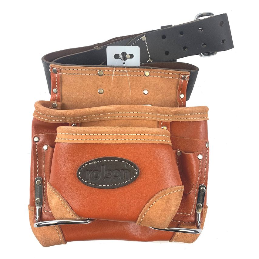 Brown Single Tool Pouch with Belt
