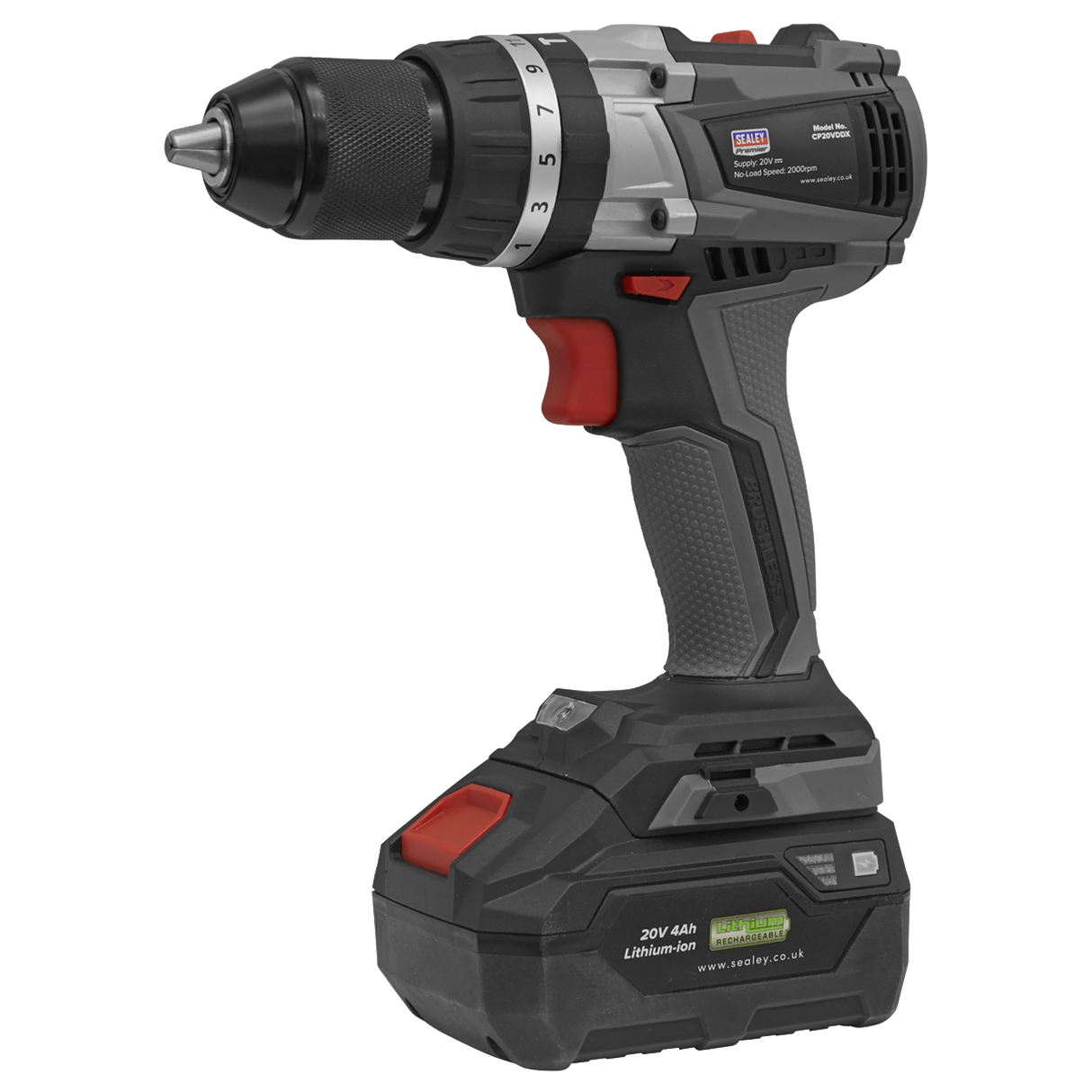 Brushless Hammer Drill/Driver 13mm 20V - Body Only