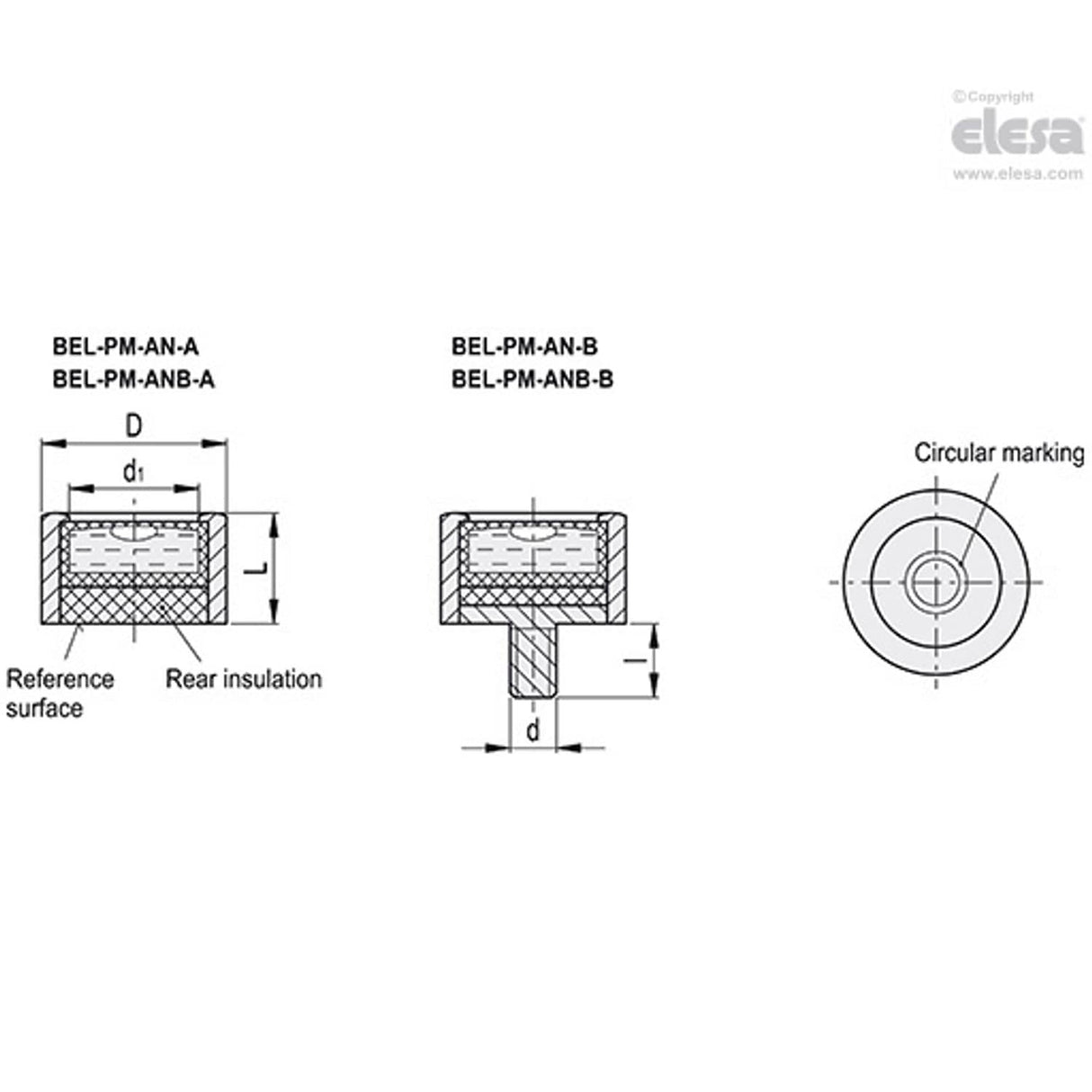 Bull's Eye Level-BEL-PM-AN-14-K-30-B
