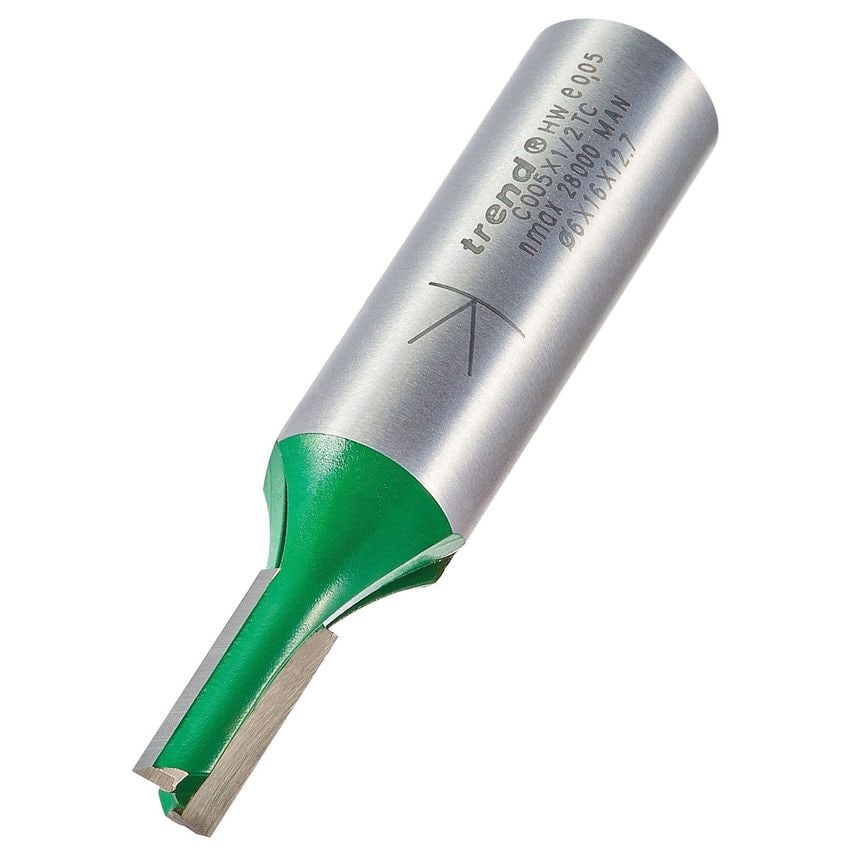 C005X1/2TC CraftPro Two Flute Cutter 6mm Diameter