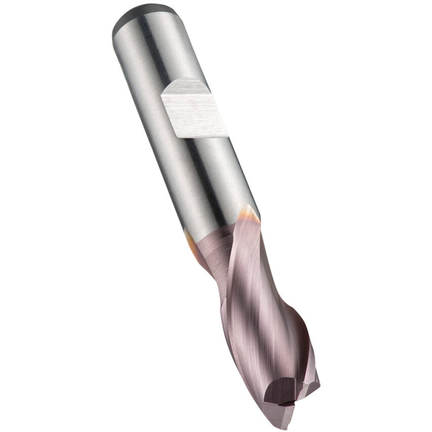 C126 4.50mm HSS-E 2 Flute Weldon Shank Slot Drill - TiCN Coated - DIN 327D