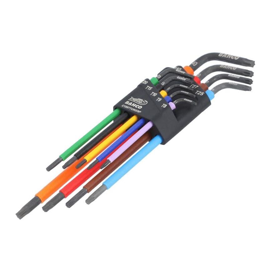 C1997TORX/9P Long TORX Coloured L-Key Set, 9 Piece BAHC1997TX9P