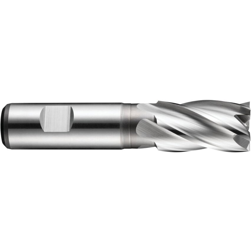 C247 22.00mm HSS-E Multi Flute Flatted Shank End Mill - DIN 844K