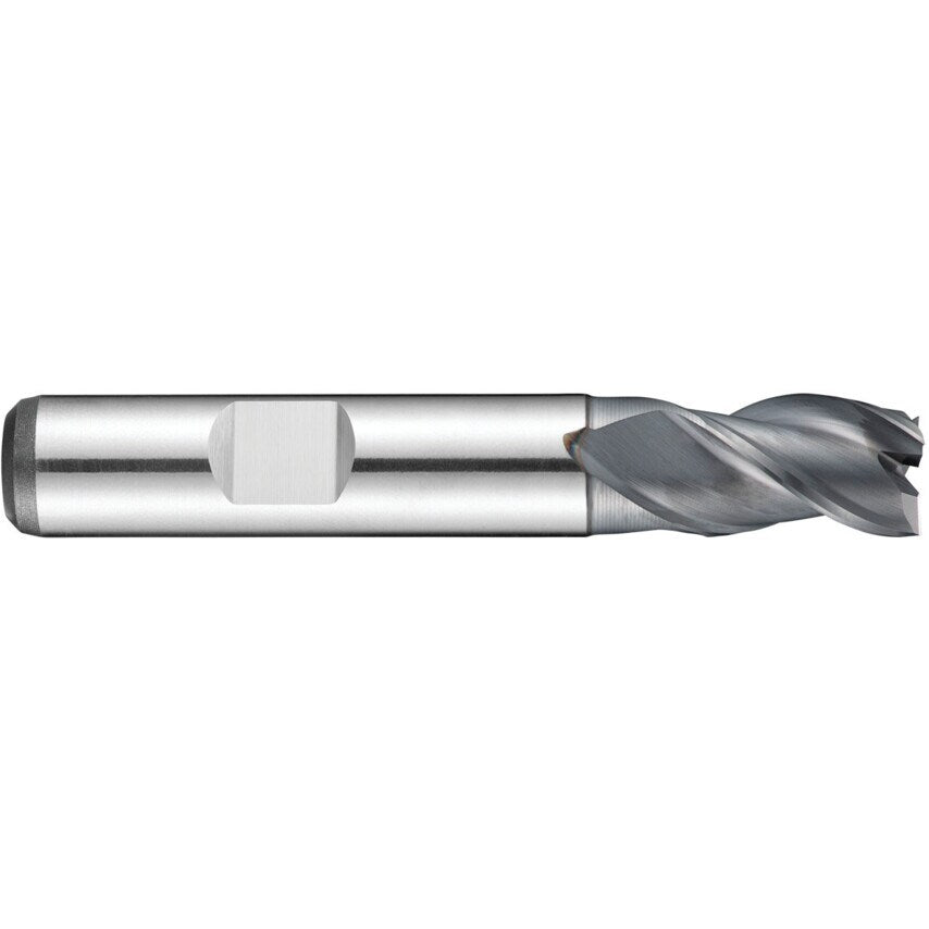 C367 4.00mm HSS-E 3 Flute Flatted Shank Slot Drill - Alcrona Coated - DIN 327D