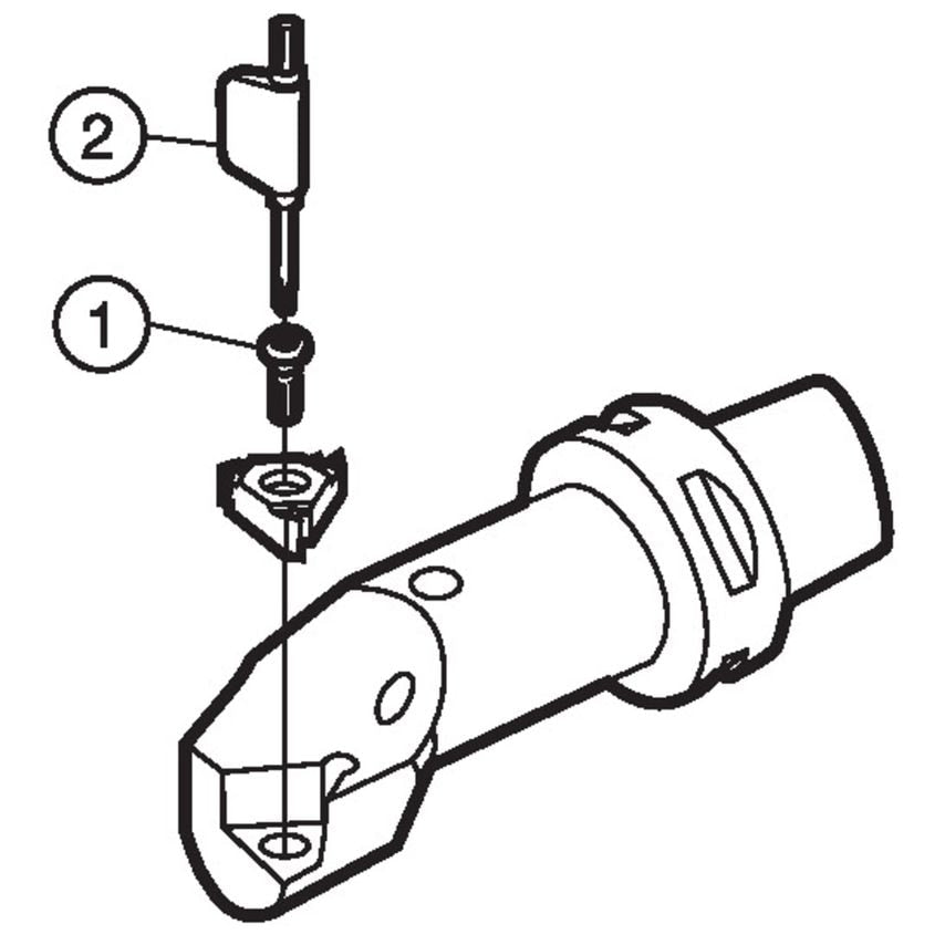 C3-R166.0KF-12050-11 Cutting Unit for Thread Turning