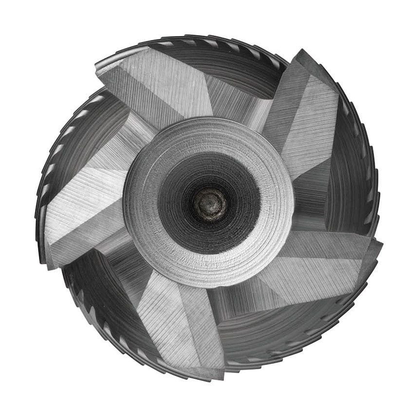 C413 8.00MM HSS-E Flatted Shank Multi-flute Roughing End Mill - TiCN Coated DIN 844 K