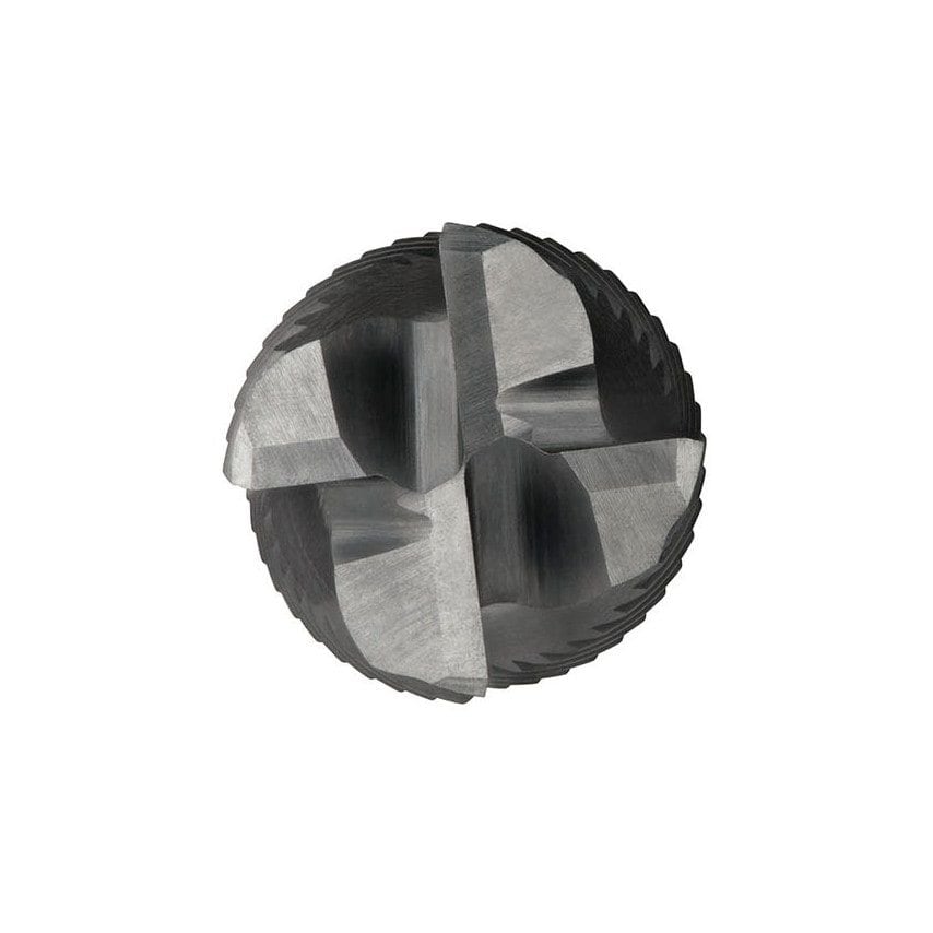 C492 6.00MM HSS-E Flatted Shank Multi-flute Long Series Roughing End Mill - Alcrona Coated DIN 844 L