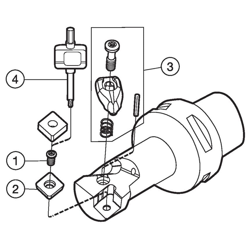 C4-DCLNL-17090-12 Cutting Unit for Turning