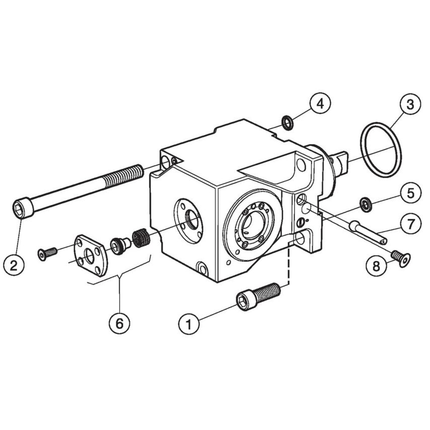 C4-DNI-MS40A-DTE Driven Toolholder for Mori Seiki Machines