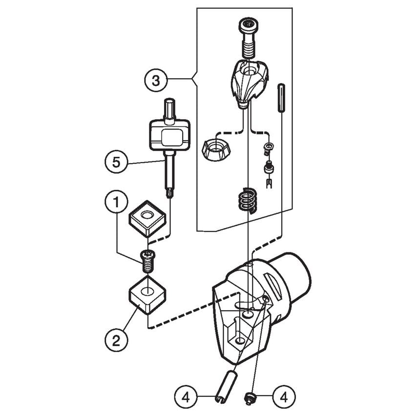 C5-DCLNR-35060-12-2 Cutting Unit for Turning