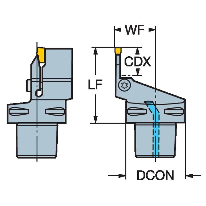 C5-RF151.23-35076-60 Cutting Unit for Parting/Grooving