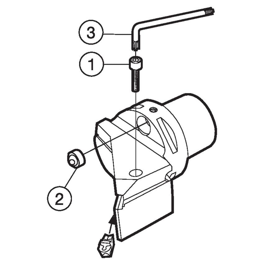 C6-RF151.23-45065-30 Cutting Unit for Parting/Grooving