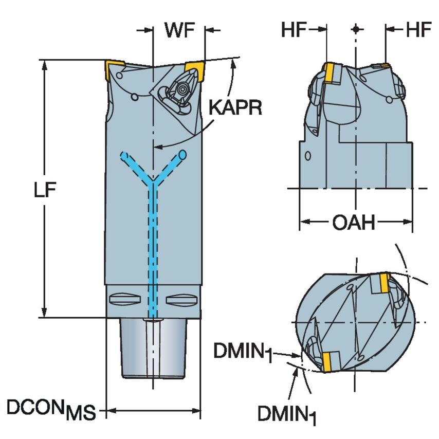 C6-TDCL12DCL12L165 CoroPlex TT Multi Tool