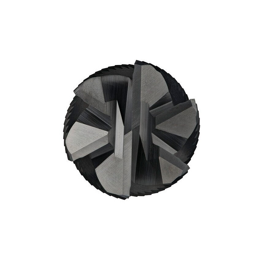 C908 13.00mm HSS-E Flatted Shank Multi Flute Roughing End Mill - Alcrona Coated DIN 844 K