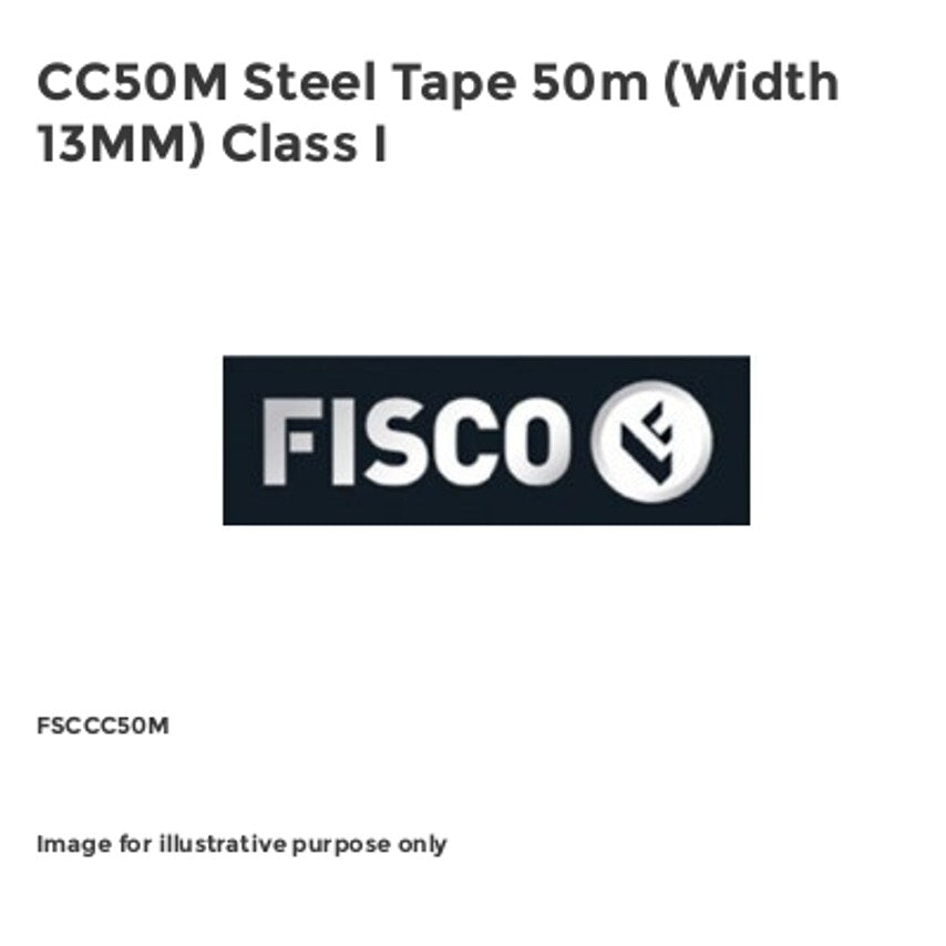 CC50M Steel Tape 50m (Width 13MM) Class I FSCCC50M