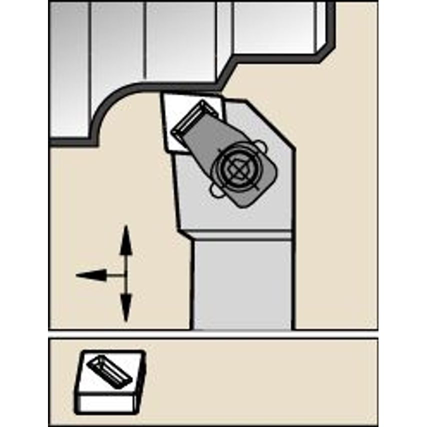 CCLNL3225P12-MN7 C Clamping Holder W25, 0MM L170
