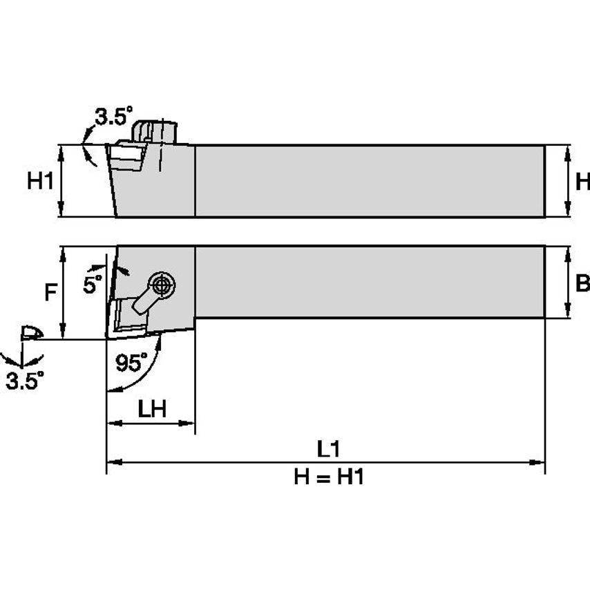 CCLPR084V C Clamping Holder W0.50 L3.50