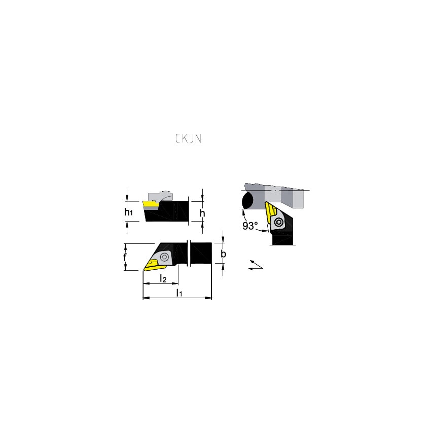 CKJNR 2525M16 External Toolholder