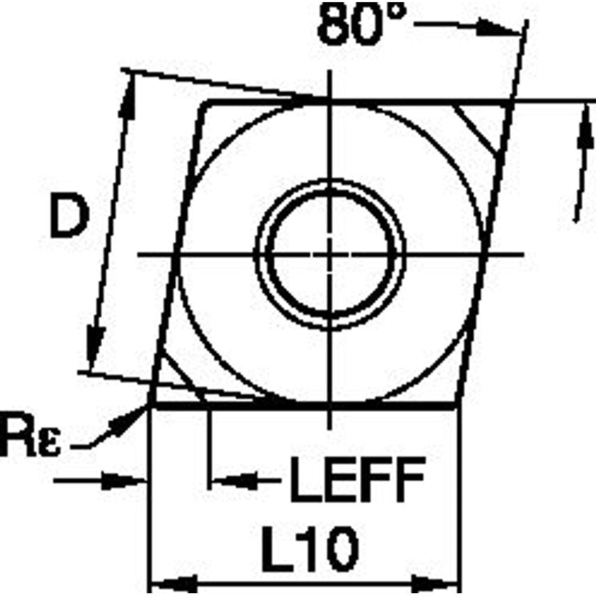 CNGA120412S01015DMT ANSI/ISO Turning Insert CN..