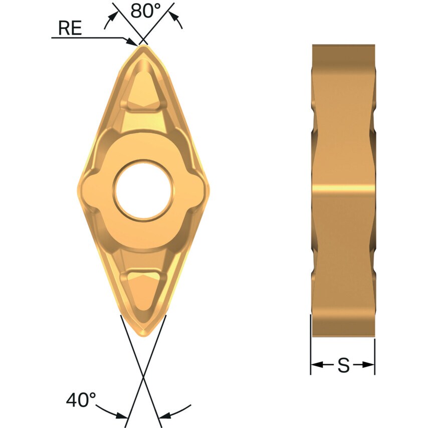 CP-B1216D-M7 4415 Prime Insert for Turning