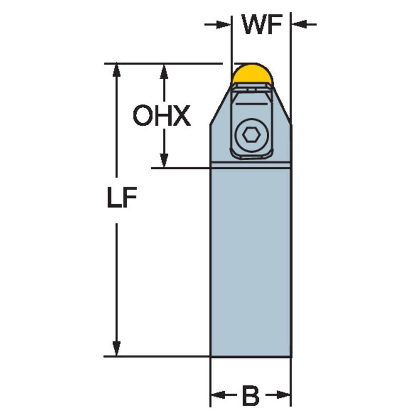 CRDNN 2525M 12-ID Tool Holder