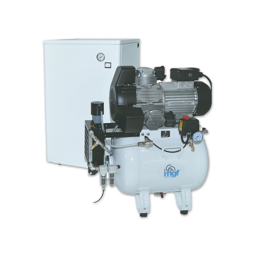 CS50/25 Prime M Dental Compressor, 4-5 Chairs, 250 L/Min 5Bar, 53 dB (A) In Silent Cabinet