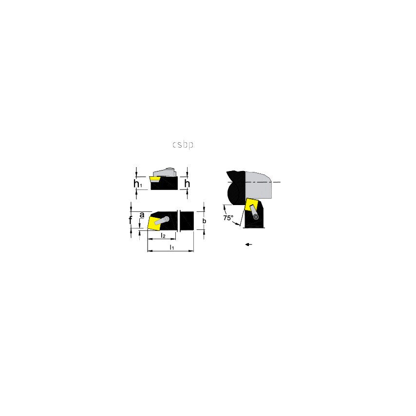 CSBPR 1616H09 External Toolholder