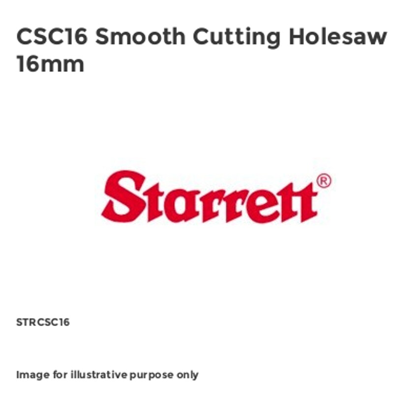CSC16 Smooth Cutting Holesaw 16mm STRCSC16