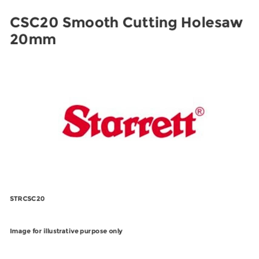 CSC20 Smooth Cutting Holesaw 20mm