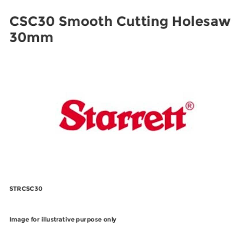 CSC30 Smooth Cutting Holesaw 30mm STRCSC30