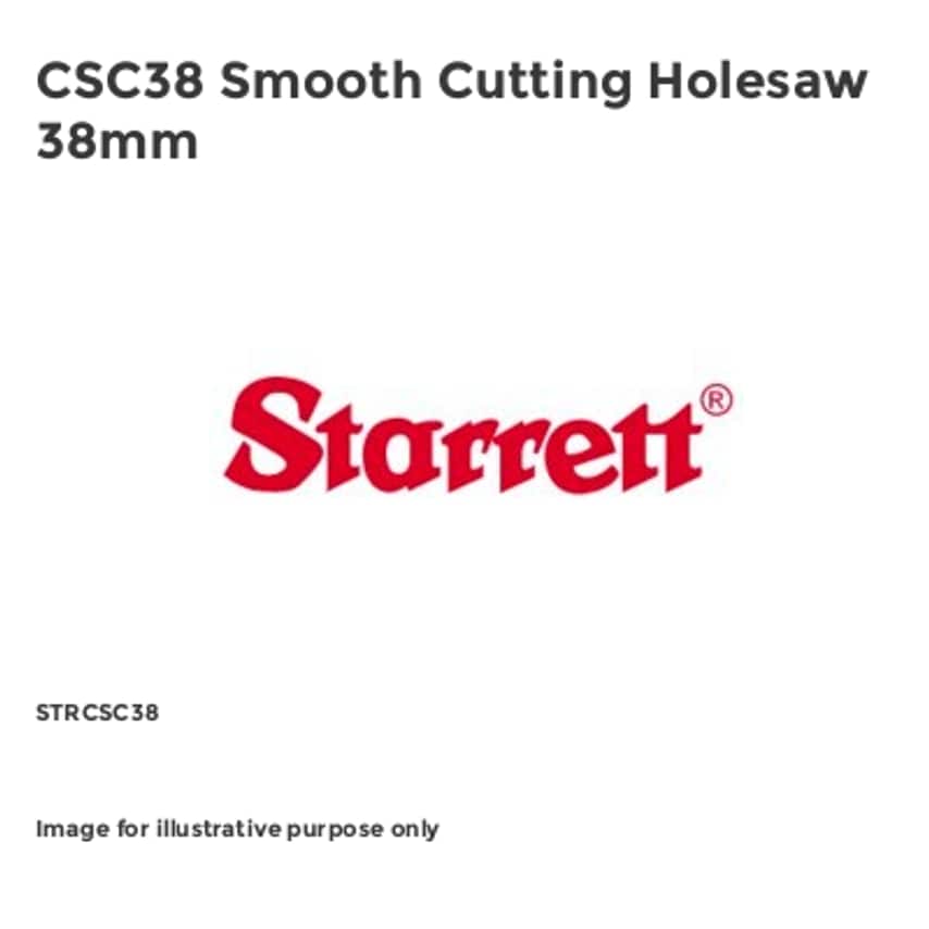 CSC38 Smooth Cutting Holesaw 38mm