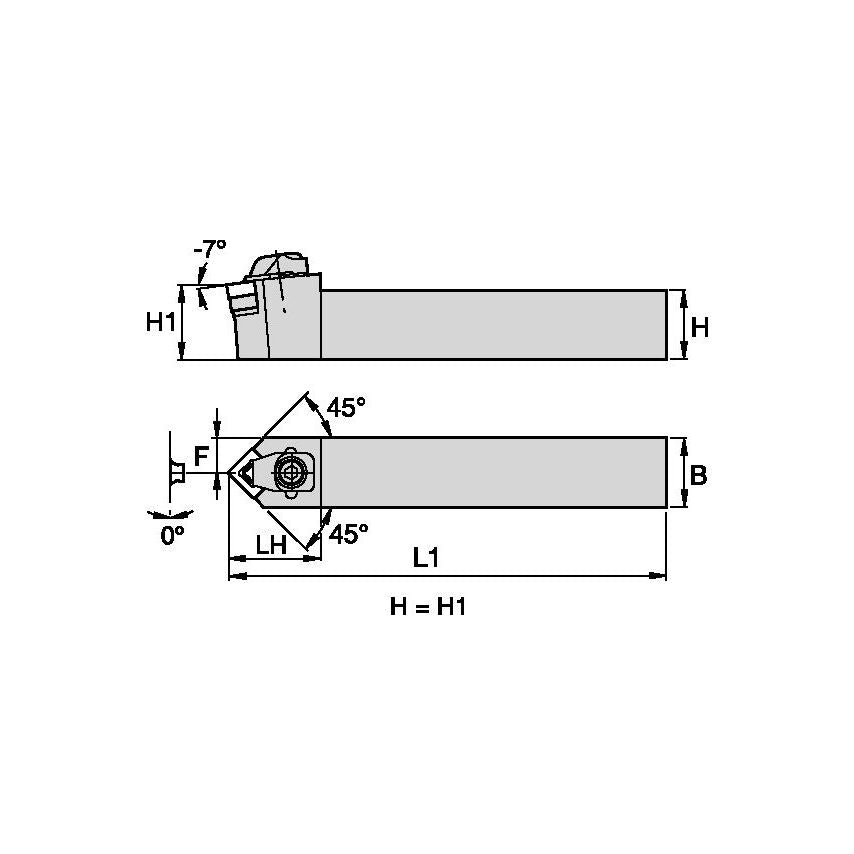 CSDNN164DMX5 N Clamping Holder W1.00 L6.00