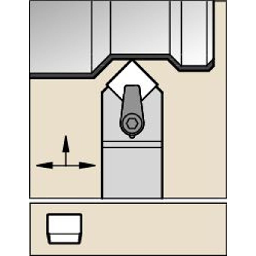 CSDPN2525M12 C Clamping Holder W25, 0MM L150